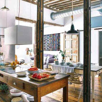 Un apartamento con sabor bohemio en centro de Madrid 