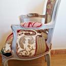 Sillón vintage estilo Luìs XV con patchwork