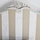 cama de rayas estilo shabby