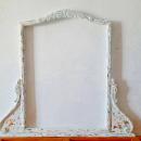 marco de espejo vintage blanco decapado