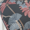 silla estilo Luis XV  en blanco y asiento tapizado