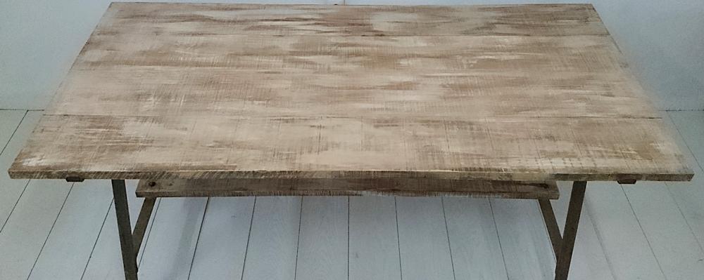 Mesa de comedor en madera y forja | Tienda online de decoración y ... Mesa de comedor en madera y forja | Tienda online de decoración y ...