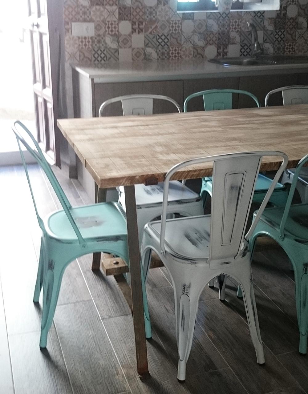 Mesa de comedor en madera y forja | Tienda online de decoración y ... Mesa de comedor en madera y forja | Tienda online de decoración y ...