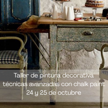 Taller de pintura decorativa con chalk paint técnicas avanzadas en Granada 