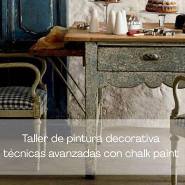 Taller de pintura decorativa con chalk paint técnicas avanzadas en Granada 